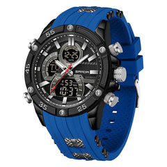 Multifunctional Mens Electronic Watch Waterproof, Luminous, With Alarm