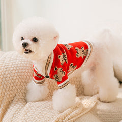 Pull tricoté chaud et simple pour chien