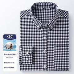 Men's Cotton Long Sleeve Oxford Woven Shirts