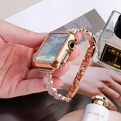 Loving-Heart Shell Metal Watch Strap