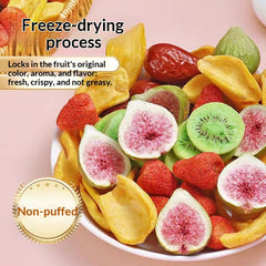 Premium Fruit Crisps Mixed Pack Freeze-Dried Dehydrated Assorted Fruits And Vegetables, Snack Delight