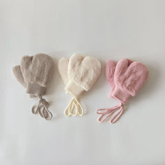 Warme Fleece-gefütterte Baby-Fäustlinge mit offenem Finger