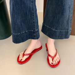 Womens Plus-size Flat Sandals For Spring And Summer