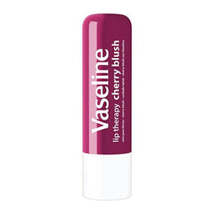 Vaseline Cherry Blush Lip Therapy Lip Care Balm - 48 Hour Moisturization, Non-Sticky, Natural Color