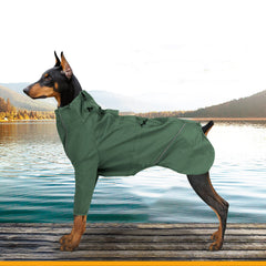 Vêtement pour chien avec ouverture pour laisse et éléments réfléchissants