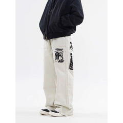 Jeans estampados de hip hop para hombre para primavera