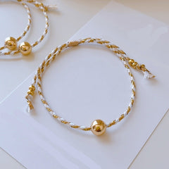 Shell Crystal Green Rice-bead Multi-layer Stacked Bracelet For Women