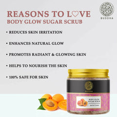 Buddha Natural Exfoliante corporal de azúcar iluminador