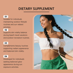 Bushaid Tanning Gummies Healthy Glow Formula Even Skin Tone