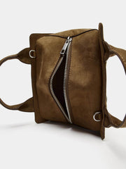Fashionable Rivet-Embellished Commuter Handbag In A Punk Style