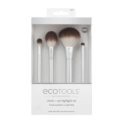 Ecotools Precious Metals Cheek + Eye Highlight Make-up-Pinselset – Neu