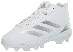 adidas Adizero Impact.2 Spark Molded Football Sneaker White/Silver Metallic/White 6 US Unisex Big Kid