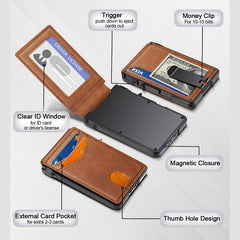 Carbon Fiber Cardholder Folding Wallet