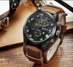 Mens Trendy Korean-style Sport Watch With A Bold Large Dial For Students
