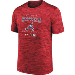 Nike Mens MLB Velocity Performance Practice T-Shirt (US Alpha XX-Large Regular Regular Red Atlanta Braves)