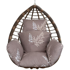Egg Chair Hanging Basket Seat Soft Cushion with Headrest