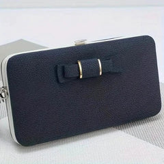Elegant Bow Decor Phone Wallet