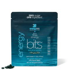 ENERGYbits Spirulina Tablets small bag front packaging view