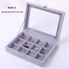 Portable Accessories Storage Box Dustproof Purple