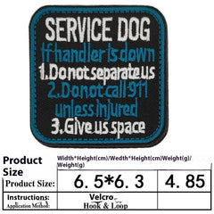 Accessoires pour chien, nouvel article pour animal avec fermeture auto-agrippante brodée, autocollant décoratif pour vêtement, motif brodé à la machine