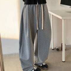 Pantalon de survêtement ample et épais doublé polaire, grande taille