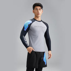 Maillot de bain fendu pour homme, short de bain protecteur UPF, tenue de surf