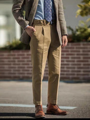 Pantalones casual de algodón para hombre de Nápoles