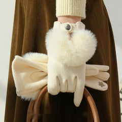 Nuevos guantes de cachemira para mujer para invierno