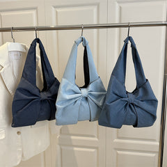 Denim Commuter Bag Large Capacity Trendy And Stylish Single-shoulder Design