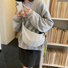 Large-capacity Casual Niche-style Crossbody Bag For Students