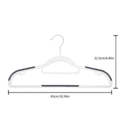 10-Pack: Heavy-Duty Plastic Anti-Skid Clothes Hangers