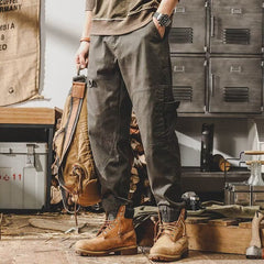 Pantalon de sport décontracté rétro et ample pour homme