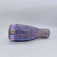 Champagne Bottle Rhinestone Evening Clutch Women's Bag