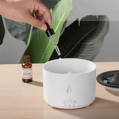 New Two-color Spray Ring Volcano Humidifier