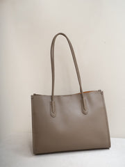 Sac en cuir Baidii pour femme, nouveau cabas 2025 pour les trajets quotidiens, haut de gamme, grande capacité, sac à épaule en cuir de vache