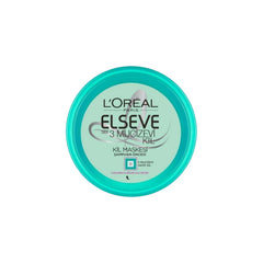 Loreal Paris Elseve 3 Mucizevi Kil Hair Mask - Nourishing Pre-Shampoo Treatment for Healthy Hair
