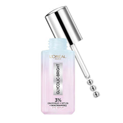 Sérum contour des yeux éclaircissant anti-cernes L'Oreal Paris Glycolic Bright avec 3 % de [Glycolic + Vit Cg + Niacinamide]