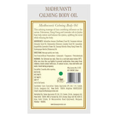 Huile corporelle apaisante Kama Ayurveda Madhuvanti 100ml