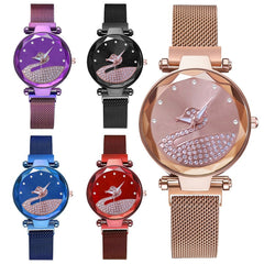 Starry Sky Womens Watch Lazy Little Swan Ladies Timepiece