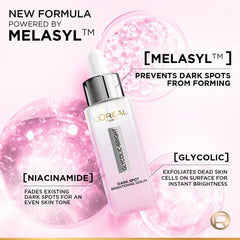 L'Oreal Paris Glycolic Bright 8% [Melasyl + Niacinamide] Face Serum For Brightening Dark Spots