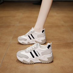 Womens Stylish Casual Thick-soled Running Sneakers
