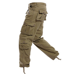 Pantalon de travail homme grande taille, ample, chaud, épaissi et doublé en polaire