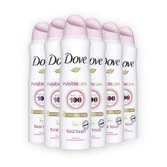 Dove Invisible Care Floral Touch Antiperspirant Deodorant Spray 150ML 30.42 Fl Oz (Pack of 6)