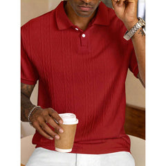 Chemise décontractée tendance pour homme en jacquard