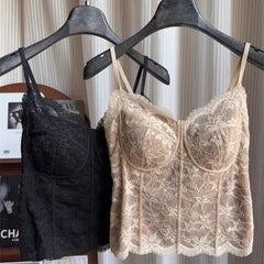 Brushed French-style Camisole For A Slimming Pure-yet-sexy Look