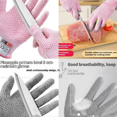 Guantes gruesos de lana antirroca y antifibra de vidrio