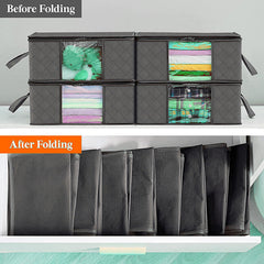 Clothing Cotton Quilt Blanket Transparent Window Large Capacity Storage Box