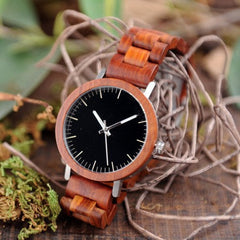 Simple Classic Wooden Analog Quartz Watch