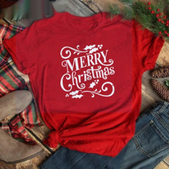 Fröhliche Weihnachten lässiges Damen-T-Shirt