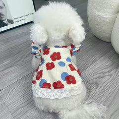 Robe florale pour chat et chien, vêtements pour animaux